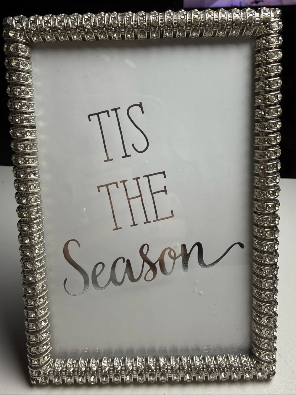 Silver Beaded Picture Frame - Brand: